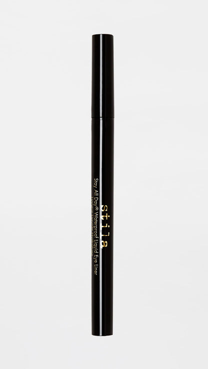 stila Waterproof Liquid Eye Liner, Stay All Day Makeup with Fine Brush Tip | Lasting Satin Finish, Smudge-Proof & Transfer-Resistant