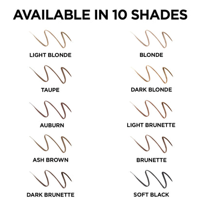 L'Oreal Paris Makeup Brow Stylist Definer Waterproof Eyebrow Pencil, Ultra-Fine Mechanical Pencil, Draws Tiny Brow Hairs and Fills in Sparse Areas and Gaps, Dark Brunette, 0.11 Ounce (Pack of 2)